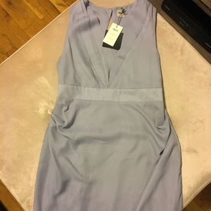 Sleeves blue dress